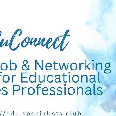EduConnect Virtual Job & Networking #EduSpecialists #SFO, San Francisco ...