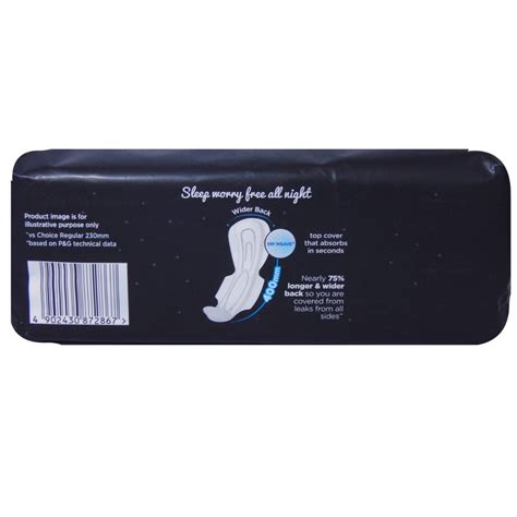 Whisper Bindazz Nights Sanitary Pads XXXL, 10 Count Price, Uses, Side ...