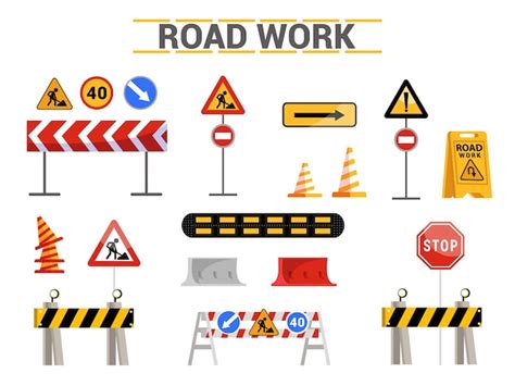 Road construction signs Images - Free Download on Freepik