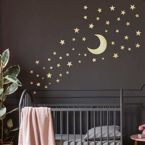 Pvc Wall Decal For The Children's Room, Pastel Colors, Baby Starry Sky ...