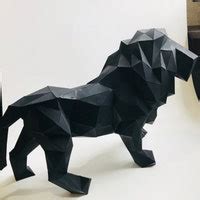 Buy Papercraft Lion Printable DIY Template 3D PDF Download Low Online ...