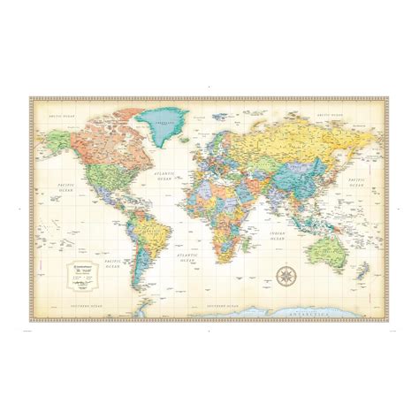 Rand McNally Classic World Wall Map: Rand McNally: 9780528012778 ...