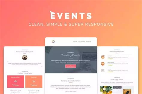 Image result for Email Design Examples for Multiple Events