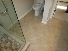 18x18 Tile In Small Bathroom by 18 X 18 Rectified Porcelain Floor On A Diagonal Pattern On 18x18 Tile In Small Bathroom