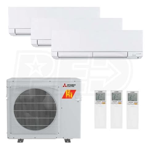 Mitsubishi MXZ-3D30NLHZ 2-MSZ-FX06NL MSZ-FX12NL H2i Ductless Mini Split ...