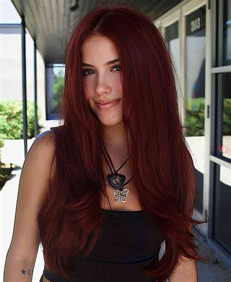 Pretty Dark Red Hair Colors