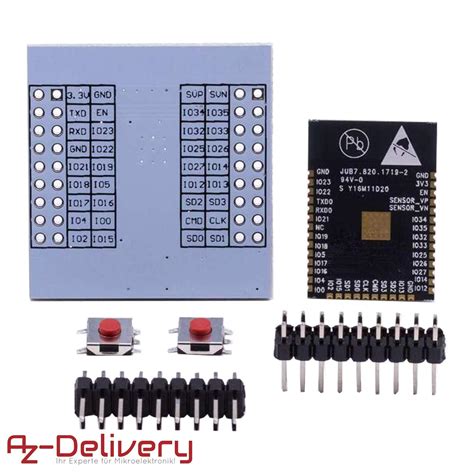 AZDelivery 3 x ESP32 WROOM-32 WLAN WiFi Bluetooth Microcontroller with ...