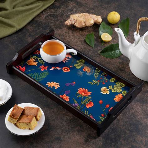 Wooden Trays - Floral Bliss