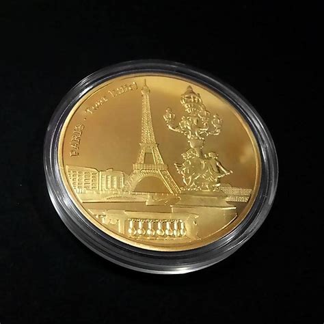 Buy Paris Eiffel Tower Coin Commemorative Coin Travel Collection Coin ...
