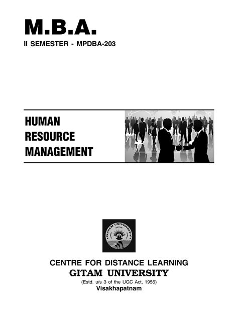 203-HRM - Djnd - CENTRE FOR DISTANCE LEARNING GITAM UNIVERSITY (Estd. u ...