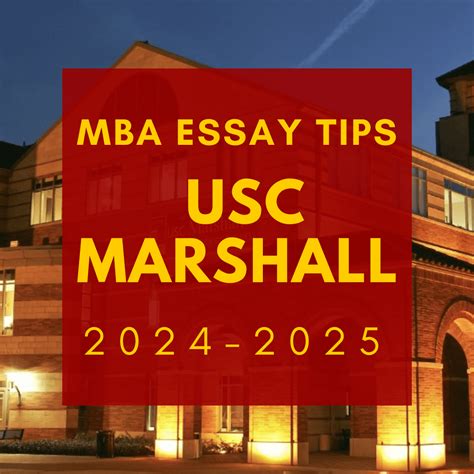 Tuesday Tips: USC Marshall Application Essays, Tips for 2024-2025 ...