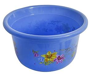 Kuber Industries Flower Print Unbreakable Plastic Multipurpose Bath Tub ...