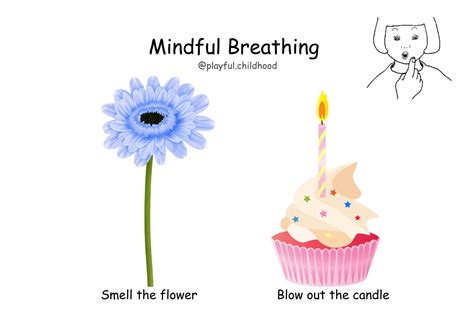 Mindful Breathing Smell the Flower, Blow Out the Candle - Etsy UK ...