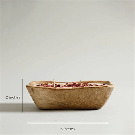 Amaris Candle in Mango Wood Small – Home4u