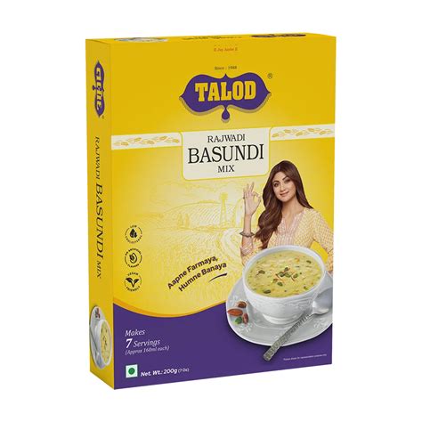 Rajwadi Basundi Instant Mix – Healthy & Tasty, Makes 7 Servings, 200g ...