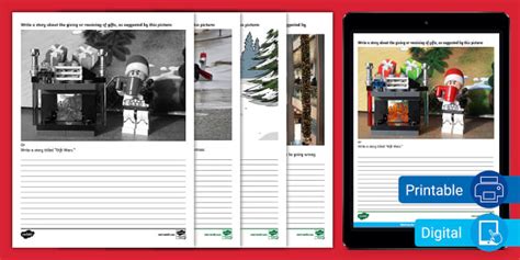 Christmas Writing Prompts for 6th-8th Grade (teacher made)