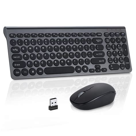 Buy Wireless Keyboard and Mouse Combo, ACOZYKITTEN 2.4G Silent Keyboard ...