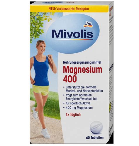 Magnésium 400 comprimés 60 pièces, 48 g | vitaminmaroc