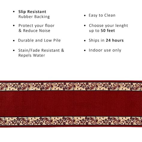 Playa Rug 2'2" x 31' Non-Slip Custom Cut Carpet for Hallways 2 x 31 (ft ...