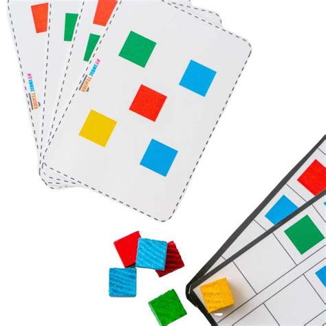 Pattern And Pincer Wooden Cube Activity Busy Bag – My House Teacher