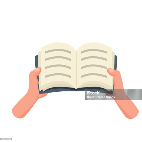 Hands Hold Book Reading And Hobbies Selfeducation And Study Sheets With ...