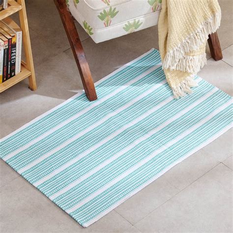 Buy Corsica Erin Cotton Woven Dhurrie - 90x60cm from Corsica by Home ...