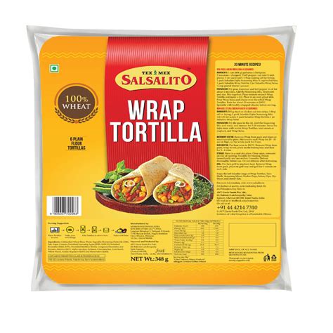 Salsalito Wrap Tortilla Original, 348g (Pack of 5) : Amazon.in: Grocery ...
