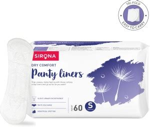 SIRONA Dry Comfort Ultra-Thin Daily Use Panty Liners for Women - Small ...
