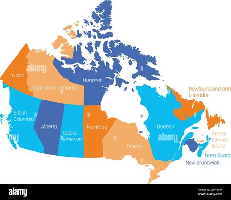 Map Of Canada Provinces And Territories
