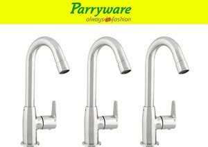 Parryware Uno Pillar Tap Swan neck for Wash Basin – Brass Body, set of ...