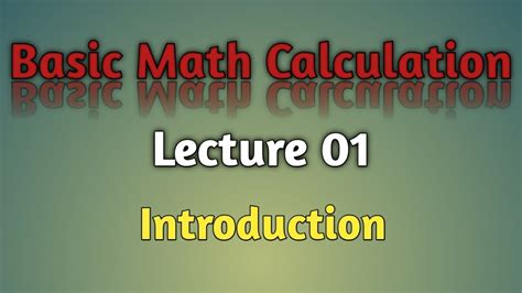 Image result for Basic Math Lecture