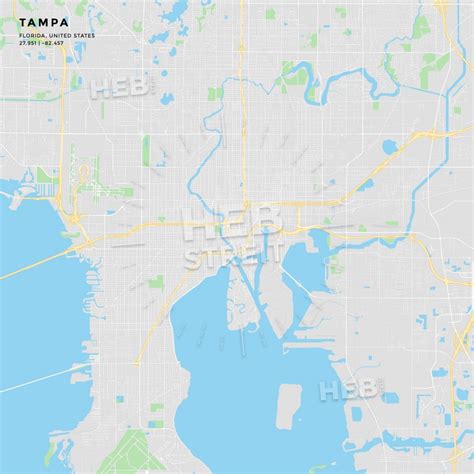 Road Map Tampa Florida