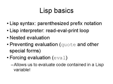 Image result for Lisp Syntax