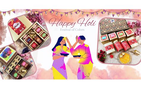Nutrisnacksbox Holi Gift Hamper Set of 8 Pcs | Eco friendly Holi Green ...