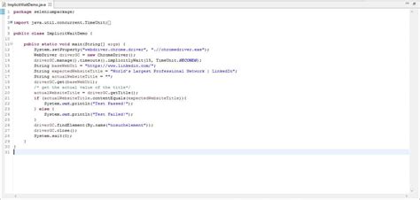 Image result for Implicit Wait in Selenium Syntax