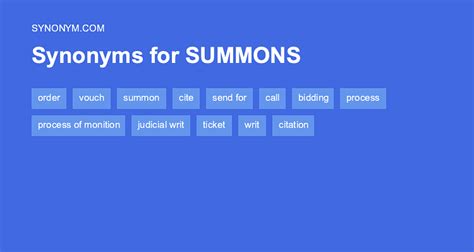Summon Synonyms 的图像结果
