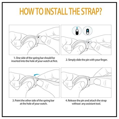 INEFABLE 19mm Smartwatch Strap Metal Buckle Compatible with Noise ...