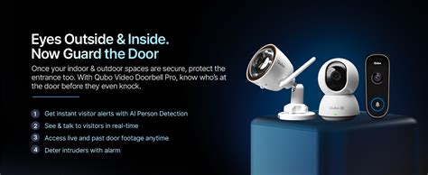 Qubo Smart 360° 4MP Ultra 2K Wi-Fi Security Camera by Hero Group