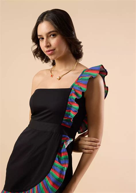 Bella - Serapes Printed One Shoulder Dress – IshqME