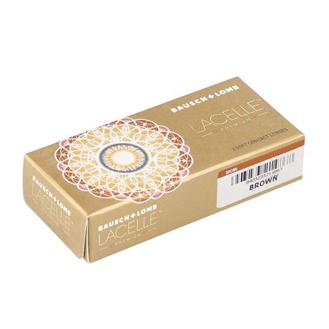 Buy Bausch & Lomb Lacelle Premium Brown Monthly Disposable Contact Lens ...