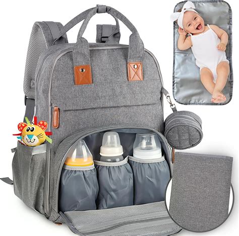 Pipi bear Nappy Changing Bag, Multi-functional Waterproof Travel Diaper ...