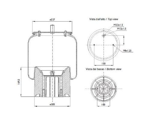 Molla Pneumatica Sospensione Posteriore Sinistra/Destra Per Audi A6/Avant C6 | Codice 4F0616001J | Ricambio Per Aria Sospensioni