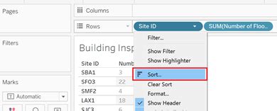 Tableau Nested Sort 的图像结果