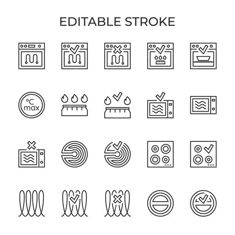 Premium Vector | Metallic tableware symbols Suitability for cookware gas induction and ceramic ...