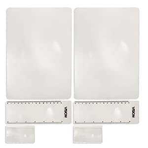 Full Page Magnifier - Fresnel Lens Plastic Magnifying Sheet 7.5 X 10 ...