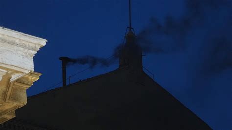 Black smoke spews from chimney after 1st conclave vote - ABC7 Chicago