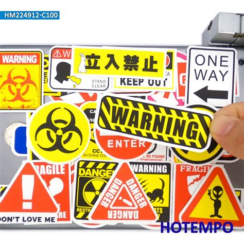 Warning Sign Stickers 的图像结果