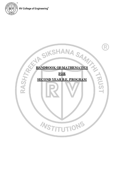 Secondyear-Handbook(Watermark) - HANDBOOK OF MATHEMATICS FOR SECOND ...