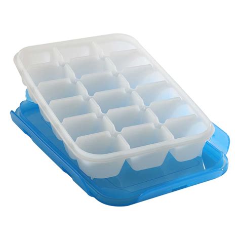 Ice Tray (18 Pcs.) | Ice Cube Trays with Airtight Locking Lids | Flexi ...