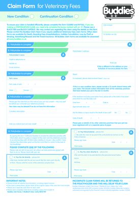 Vet Fee Claim Form - Buddies - Fill and Sign Printable Template Online